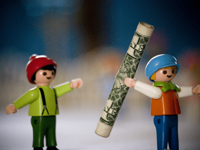 Children With Money Baton