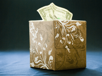 Money Tissue Box