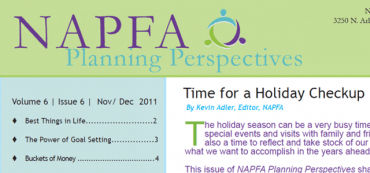 David John Marotta in NAPFA Planning Perspectives Nov/Dec 2011