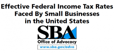 Small Business Taxes Analysis Requires Marginal Not Effective Rate