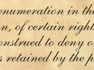 The Ninth Amendment
