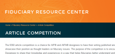 David John Marotta Part of the 2013 AIF Designee Article Competition