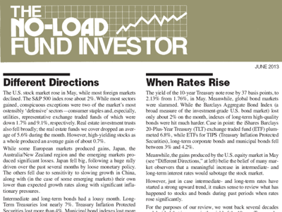 The No-Load Fund Investor June 2013