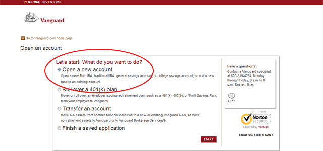 Vanguard account opening-2