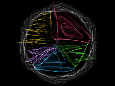 Abstract pie chart