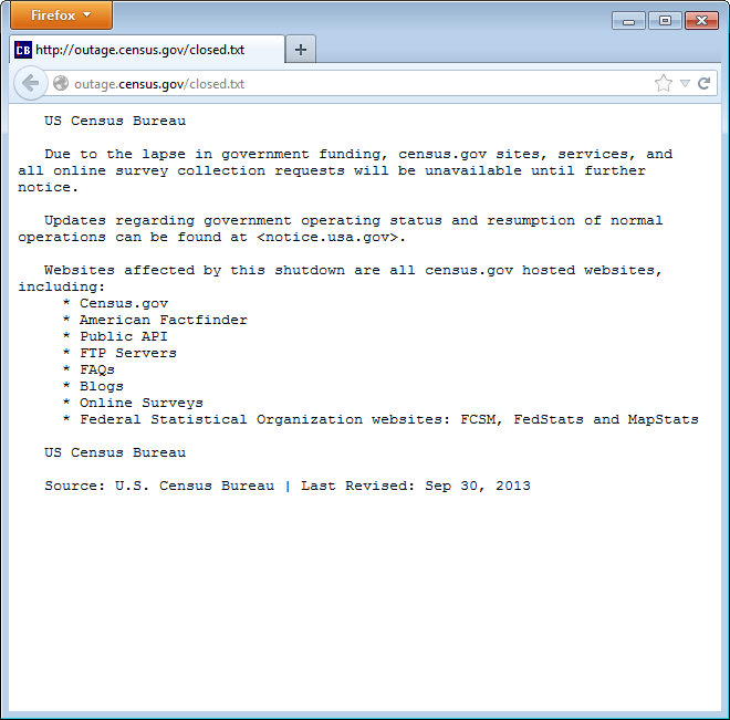 Stupid Decisions Made During Government Shutdown