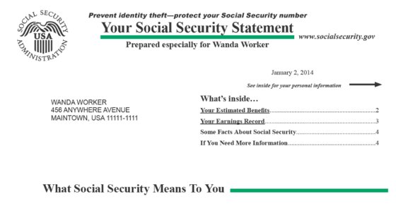 social security statement