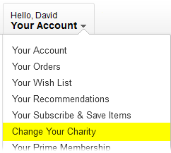 AmazonSmile: Change Your Charity