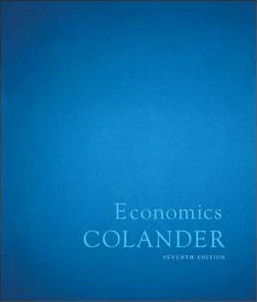 Economics by Colander, Seventh Edition