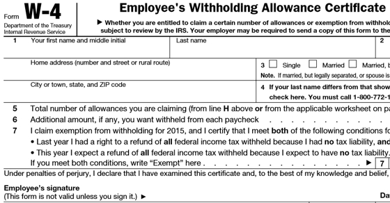 A Guide to Your W-4