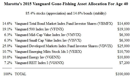 Vanguard Gone Fishing 2015 Portfolio