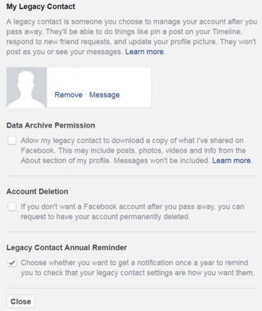 Facebook Legacy: Step 7